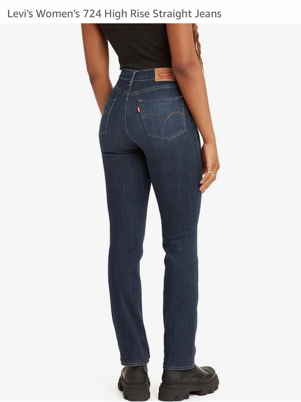 Levi’s 724 High Rise Straight Women's Dark Blue Jeans